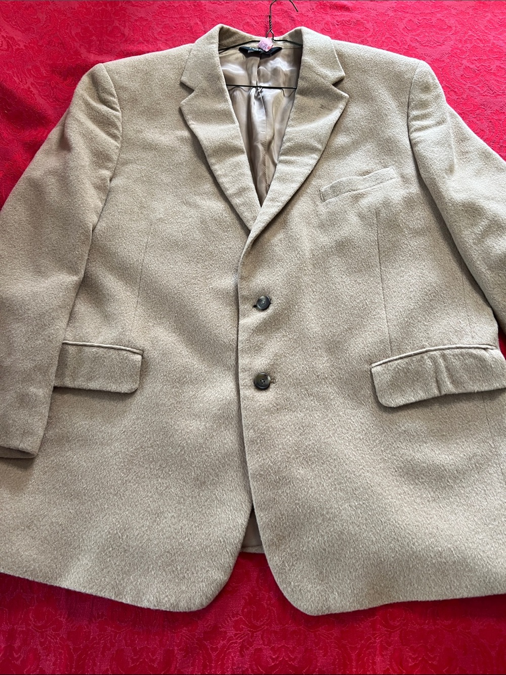 Jos. A. Bank Men’s 48 Portly Tan 100% Camel Hair Sport Coat Blazer